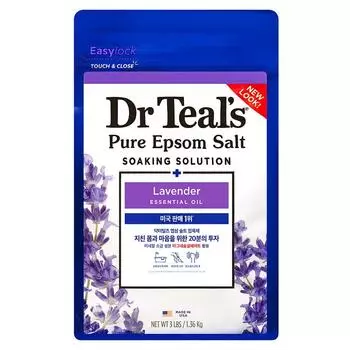 Доктор. Соль для ванн Till s Pure Epsom Salt Soaking Solution с ароматом лаванды, 1,36 кг, 1 шт.