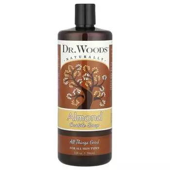 Доктор. Woods, Миндальное кастильское мыло, 32 жидких унции (946 мл)