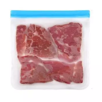Долговечная сумка для хранения продуктов PEVA, устойчивая к низким температурам, сумка для фруктов, закусок, кухонные принадлежности, сумка для холодильника для еды синий