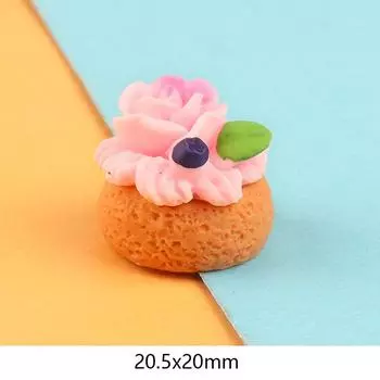 Аксессуары для кукольного фруктового торта из смолы Мороженое Клей для еды Крем для кромок Аксессуары для кукольного домика