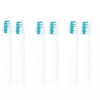 Doltz Replacement Brush Panasonic Slim Dense Extra Fine Bristle Brush EW0971-W (White) 2 Bottles x 3 Set (Total 6 Brush)