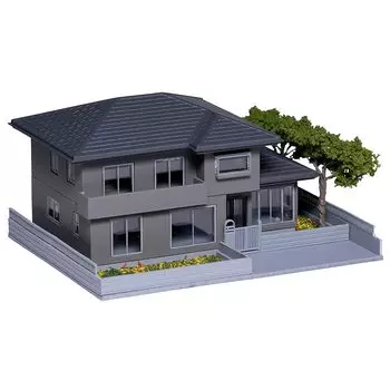 Дом KATO N gauge с садом 1 угольно-серый диорама принадлежности 23-403D
