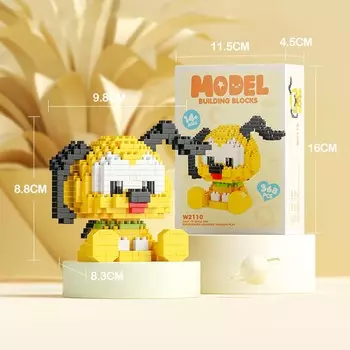 Domibro Креативные животные строительные блоки DIY мультфильм образовательные игрушки подарок для детей Elf Mouse-392Pcs