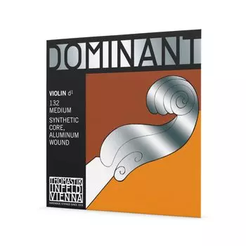 Dominant Violin string wound D string No.132 Perlon/Aluminum (4/4)