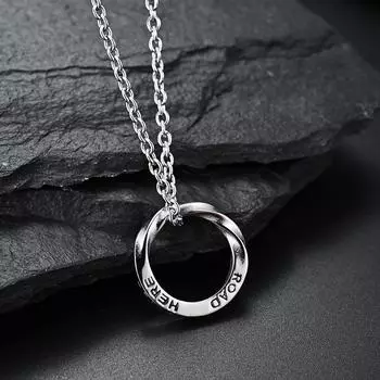 Domineering Accessories, Ring Necklace Rings, Personalized Circle Men S Pendants, Inspirational Accessories