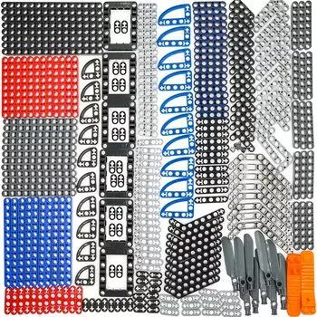Domoni Technical Beam Frame Thin Axle Lift Arm Set для наборов Lego 284 детали Robot Helicopter Propeller Moc Supplementary Blocks Set