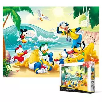 Дональд Дак - Пляжный пазл Disney Animation 150 деталей, популярный корейский пазл