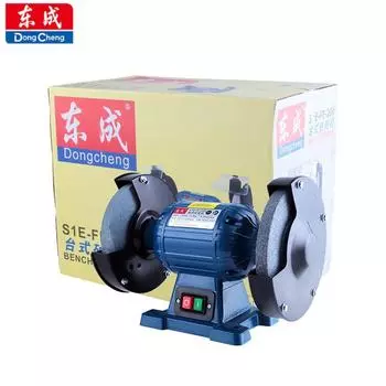 Dongcheng Grinder S1E-FF-200/250 Настольная шлифовальная машина, ножевая шлифовальная машина Бытовая турбинная шлифовальная машина для песка S1E-FF-200