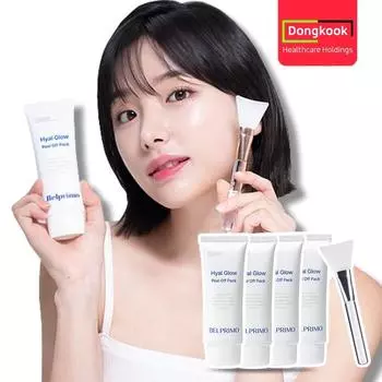 Dongguk Peel-Off Pack Belprimo Hyalglow Peel-Off Pack Mask Pack Маска для лица, сужающая поры и удаляющая влагу, 4 шт., 1 упаковка