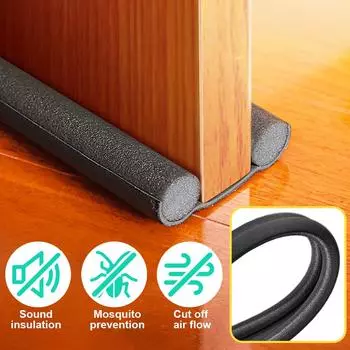 Door Bottom Seal Acoustic Windshield Door Bottom Seal Blocking Door Waterproofing Strip Acoustic Wall Panel 1PCS коричневый