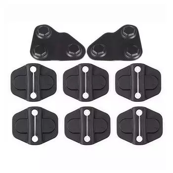 Door Lock Cover and Screw Protector Trim Set For Jeep Wrangler JL JT 2018 - 2024