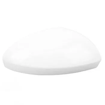 Door Mirror Cover Unpainted White Rearview Side Mirror Cap Wing Mirror Housing Replacement for
