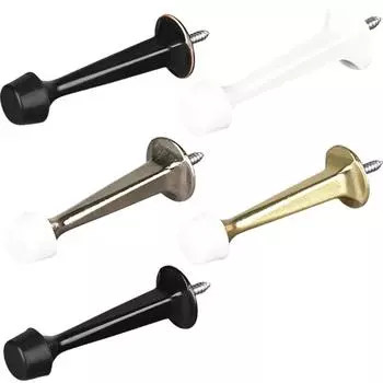 Door Stoppers Wall Mounted Door Stop Protectors with Rubber Bumper Door Hardware Wall Protectors for Indoor Outdoor золотой