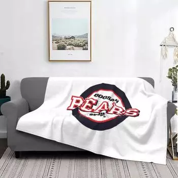 Doosan Bears Seoul Kbo Logo Креативный дизайн Легкое тонкое мягкое фланелевое одеяло Doosan Bears Doosan Bears Корея Корейский бейсбол 30x40inch