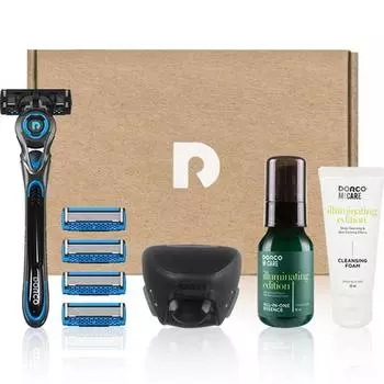 Dorco Face 7 II Starter Kit Fresh V2 Set, бритва + лезвие бритвы..., 1 набор, корейское лезвие бритвы