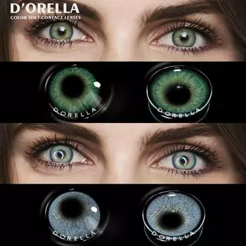 DORELLA 1 пара мягких линз Исландия Diamond Jolie Diva большие глаза мягкие цветные контактные линзы косметические контактные линзы