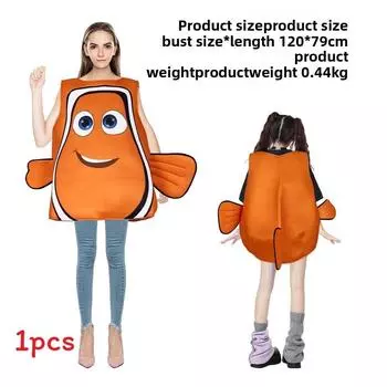 Dory Nemo Cosplay Costume With Soft Polyester For Halloween Party Themed Events Clownfish