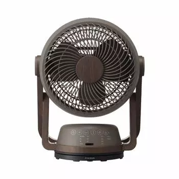 Doshisha Circulator DC Wood Grain 19cm Swing 4 Levels Air Flow with Remote Control Pieria Dark Wood