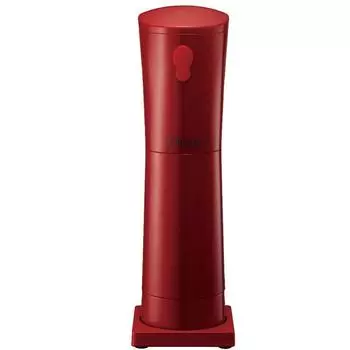 Doshisha Fluffy Snow Shaved Ice with Stepless Adjustment Screw for Ice Adult s Maker, Red, Roughness, DHIS-18RD