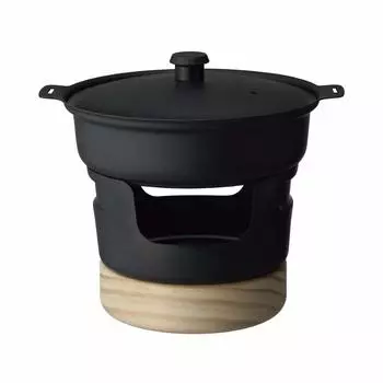Doshisha Iron Pot Mini 470 мл твердотопливный черный рецепт включен LivE чёрный