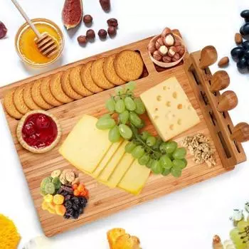 Доска для мясных деликатесов, не содержит BPA, влагонепроницаемая, практичная, отлично подходит для общежития