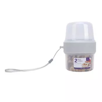 Double Layer Food Storage Cup Microwave Safe Sealed Dispenser Portable Yogurt Container for Salad L(for 6.5-9kg)