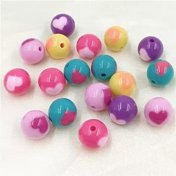 Double Sided Handmade for Bracelet Making DIY Jewelry Accessories 10Pcs Necklace Solid Color Round Beads Acrylic Earring Materials 16mm Accessories жёлтый