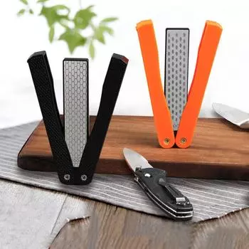 Double Sided Pocket Folded Sharpener For Knife Diamond Knife Sharpening Stone Kitchen Tool Professional Fast Sharpener L