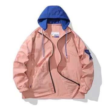 Double-sided Wear Korean Version of Casual Trendy Jacket Jacket Men s Slim-fitting Men s Clothing Double-sided Printed Versatile Jacket Jacket M белый