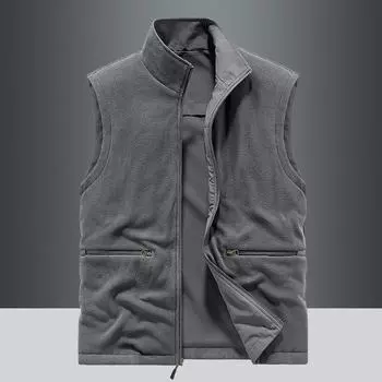 Double-sided Wear Thickened Vest Outdoor Men s Large Size Vest Sleeveless Vest Jacket M