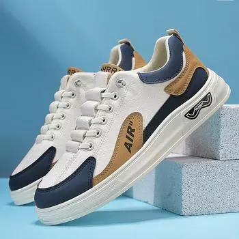 Douyin Store 2025 spring new men s shoes leather surface low top fashion trend sports one pedal men s casual shoes trendy shoes 39