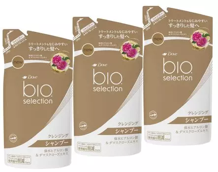 Dove Bio Selection Очищающий шампунь рефил x 3 шт. 340г (x 3)
