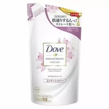 Dove Botanical Selection Shiny Straight Conditioner Refill 350g