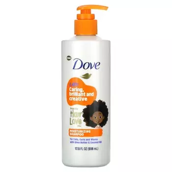 Dove, Kids Care, увлажняющий шампунь, для кудрей, локонов и волн, 17,5 жидких унций (518 мл)