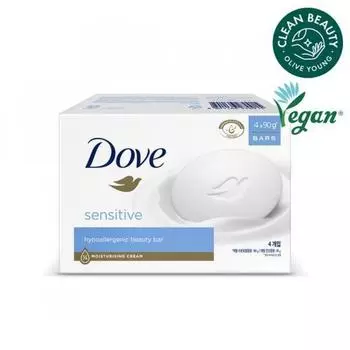 Dove [веганский] Мыло Dove Sensitive Bar 90 г 4 шт. в упаковке