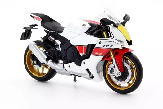 Doyusha Diecast Motorcycle 2022 Yamaha White Finished Product 1/12 YZF-R1