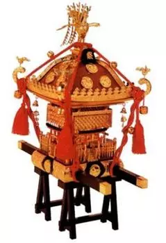 Пластиковая модель Doyusha Edo Mikoshi, окрашенная в коричневый цвет, Shubo, 1/5 PS-2