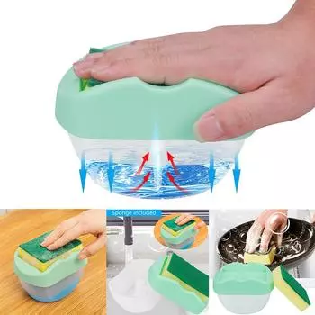Дозатор для мыла 2-в-1 и дозатор для мыла Sponge Caddy, 13 унций