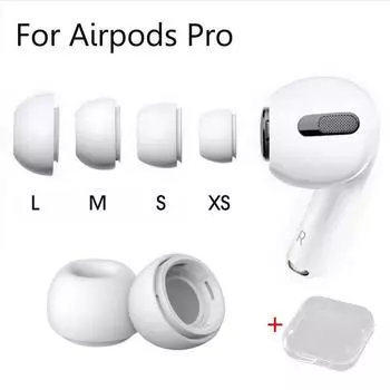 Дождевые вкладыши для Airpods Pro 1/2 Амбушюры Силиконовый чехол Отверстие для сброса давления Амбушюры Подушечки вкладыши Наушники Air Pods Pro 1pair with box