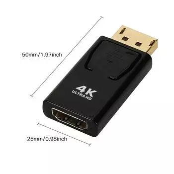 DP к HDTV 4K разъем DisplayPort DP мужчина к HDTV Женский адаптер конвертер Видео Аудио разъем переключатель для компьютера ТВ ноутбука