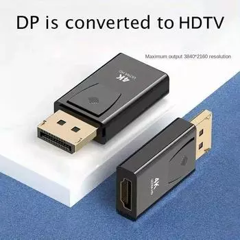 DP к HDTV 4K разъем DisplayPort DP мужчина к HD Женский адаптер конвертер Видео Аудио разъем переключатель для компьютера ТВ ноутбука Other