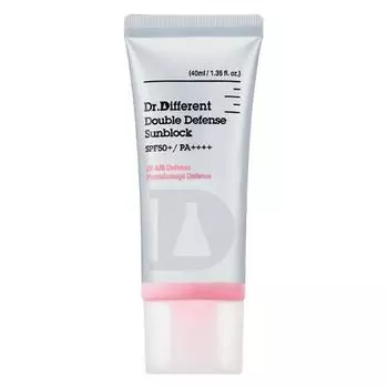 DR.DIFFERENT Солнцезащитный крем Double Defense SPF 50+ PA++++ 40 мл