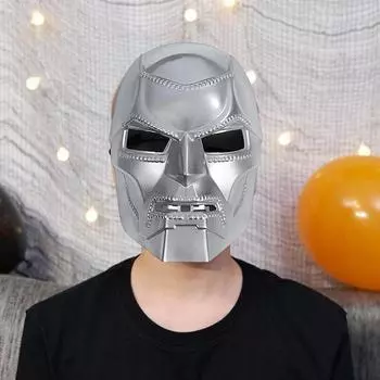 Dr Doom Masque Grim Robot Masque Metallic Color Resina Halloween Mask для косплея, реквизит для вечеринки темно-серого