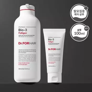 Dr.forhair Folligen Bio-3 Шампунь 300 мл +100 мл Специальный набор
