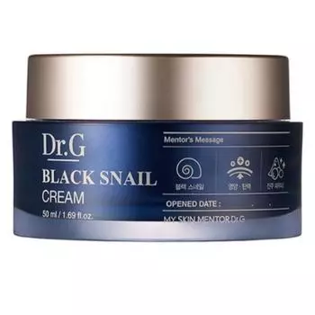 Dr.G Black Snail Cream 50 мл Увлажняющий крем с муцином улитки Сыворотка с муцином улитки