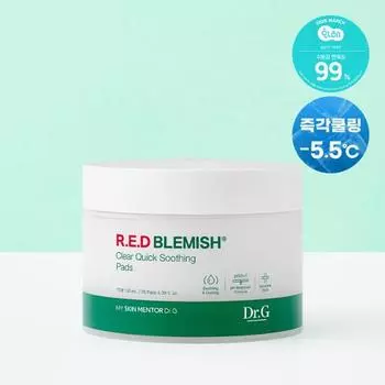 Dr.G Red Blemish Clear Quick Soothing Pads 70 листов