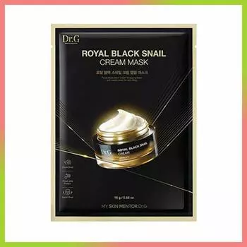 Dr.G Тканевая крем-маска Royal Black Snail Cream, 1 шт.
