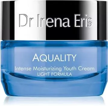 Dr Irena Eris Aquality Intense Moisturizing Youth Cream Light Formula Crme Hydratation Intense Effet Rajeunissant TU прозрачный