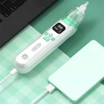 Dr.isla Baby Nose Cleaner Силиконовый Регулируемый Всасывающий Электрический Детский Назальный Аспиратор Безопасность Удобный Низкий Уровень Шума белый
