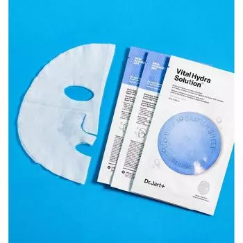 DR.JART+ DERMASK WATERJET VITAL HYDRA SOLUTION ТАБЛИЧНАЯ МАСКА ДЛЯ ЛИЦА 26 г * 5 шт. 5ea